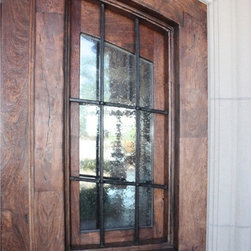 Custom Solid Wood Door With Sidelights - Front Doors