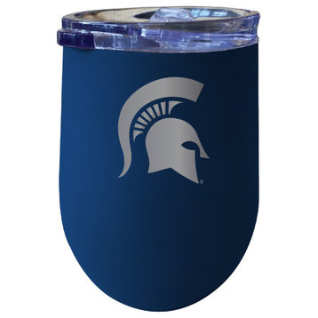 Michigan State Spartans 12 oz Insulated Wine Stainless Steel Tumbler Navy
