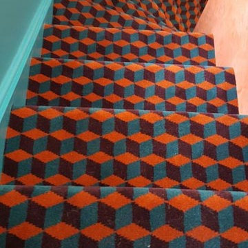 Funky Carpet Installation to Stairs