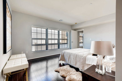 Inspiration for a contemporary bedroom remodel in Baltimore