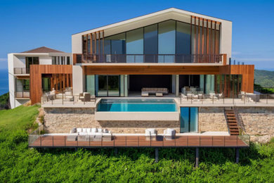 Inspiration for a modern exterior home remodel in Other