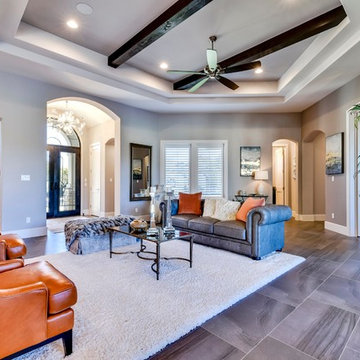 Cimarron Eclectic - Living to Foyer