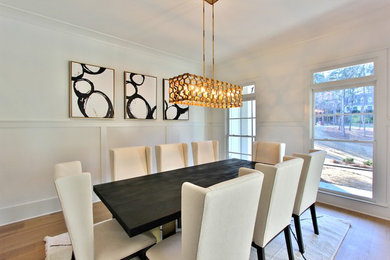 Design ideas for a modern dining room in Atlanta.