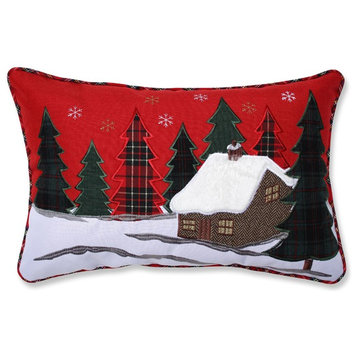 Christmas Cabin Lumbar Pillow