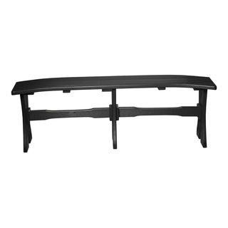 Poly Curved Table Bench, 52 Inch - Transitional - Outdoor Benches - by ...