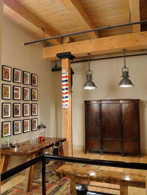 Best Industrial Home Office Design Ideas & Remodel Pictures | Houzz