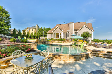 Inspiration for a timeless pool remodel in Atlanta