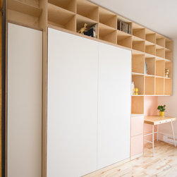 Custom murphy bed/bookcase - Furniture