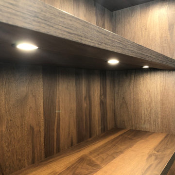 Smoked Walnut Shinnoki Office/Guest Room with Wall Bed
