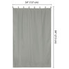 LAGarden Outdoor Curtain Panel Tab Top UV30+ Porch Pergola Backyard 2 Piece, Gray, 54"x84"