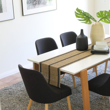 Large Framed B&W Prints in LA Home Staging