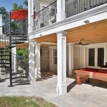 Exterior Remodel Turns Home Backyard into Gorgeous Retreat in Great Falls, Va