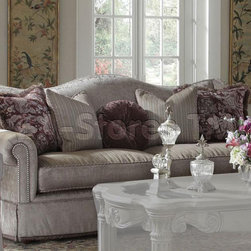 "Michael Amini" Upholstered Sofa - Grp2/Opt1, Monte Carlo II Collection - Sofas