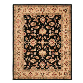 Jaipur Living Selene Handmade Floral Black/ Beige Area Rug (2'X3')