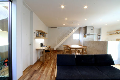 Diseño de diseño residencial escandinavo de tamaño medio