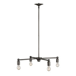 Currey & Company Footnote Pendant in Hiroshi Gray - Pendant Lighting