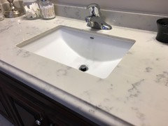 Anyone have TCE4005 quartz counters (or any other carrara-lookalike)?