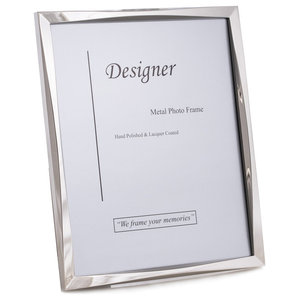 Silver Plated & Black Encore Photo Frame with Easel Back 4" x 6" 