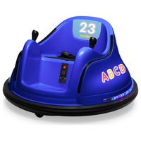 12V Kids Toy Electric Ride On Bumper Car, Dark Blue