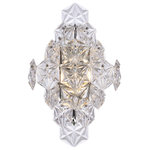 Elegant Lighting - London 1-Light Wall Sconce - London Collection Wall Sconce L13 D7.1 H21.1 Chrome Finish