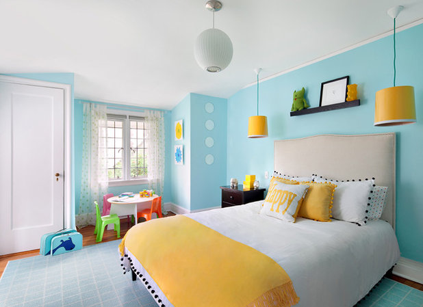 take rooms on a tropical trip with turquoise and yellow