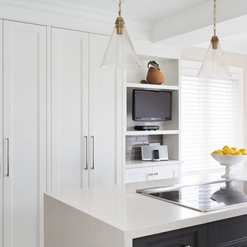 Gray and Yellow Kitchen