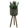 S/2 Bamboo Planters On Stands