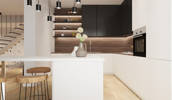 Кухня в частной доме с видом на реку