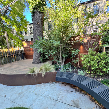 Park Slope curvy garden