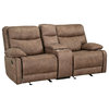Colleton Manual Motion Reclining Loveseat With Console, Beige