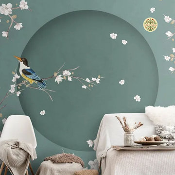 Premium Chinoiserie Wallpaper Design for Walls
