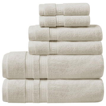 Beautyrest 750g Premium Antimicrobial 6-Piece Towel Sets, Beige