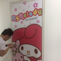 "My Melody" Bomb Shelter Sticker Installation - Prints & Posters