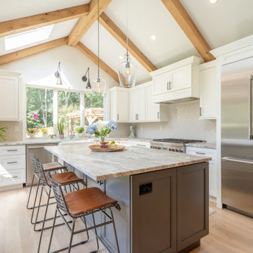 Open-Concept Kitchen Addition with Vaulted Ceiling: West Chester, PA