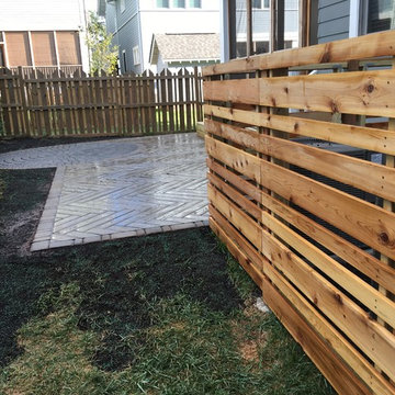 Paver Patio, HVAC Screen, and Raised Planter Bed