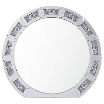 Acme Wall Decor With Mirrored And Faux Diamonds 97748