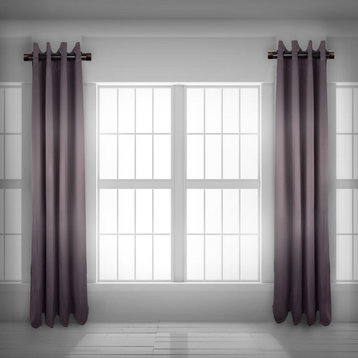 1.5" dia. Side Curtain Rod 12-20" Long, Set of 2, Cocoa