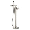 OVE Decors Infinity Brushed Nickel  Bathtub Faucet With Hand Shower