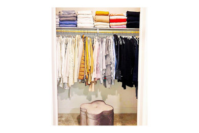 Elegant closet photo in Dallas