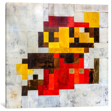 "Post Modern Mario" by Francis Ward, 26x26x1.5