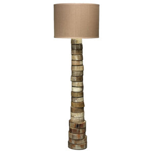 woodgrain laney floor lamp