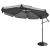 Minton Outdoor 9.7 Foot Cantilever Canopy Umbrella, Dark Gray