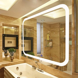Fab Glass and Mirror Wall Mounted High Quality LED Lighted Vanity Mirror - Products