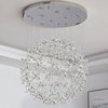 Vallauris Exceptional Butterfly Crystal Globe Chandelier, 31.5"