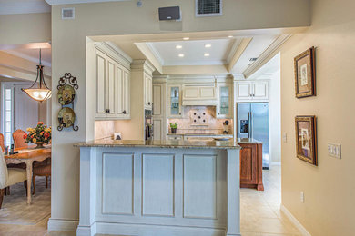 Inspiration for a transitional kitchen remodel in Miami