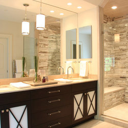 Darien, CT - Contemporary - Bathroom - Bathroom Vanities And Sink Consoles