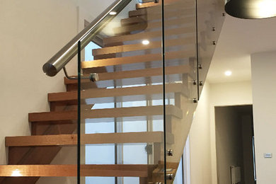 Design ideas for a modern staircase in Sydney.