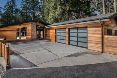 Garage - modern garage idea in Portland