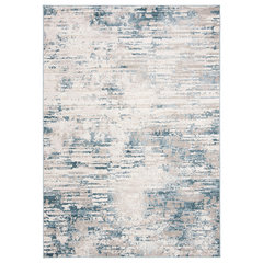 MDA Rugs Legacy 6 x 9 Gray/Orange Indoor Abstract Area Rug in the Rugs  department at