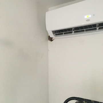 Install HVAC indoor, outdoor and branch box